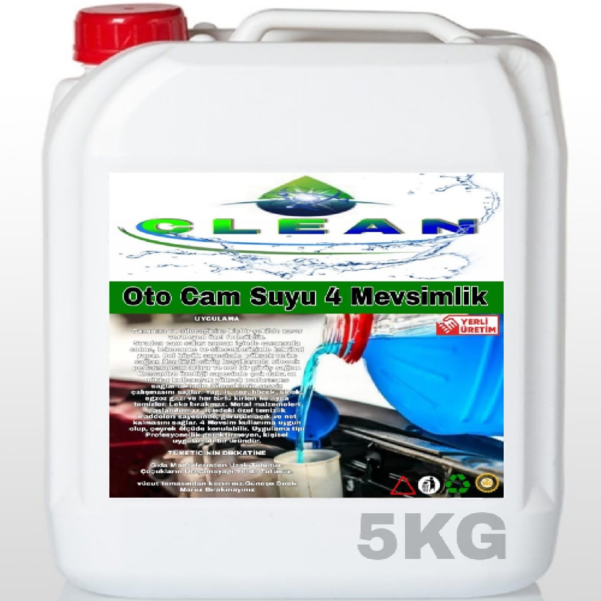 Clean Oto Cam Suyu 5Kg